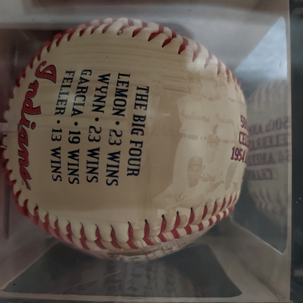 VTG Cleveland Indians 1954 American League Champions  Baseball In‎ Case 50th... - Picture 2 of 6